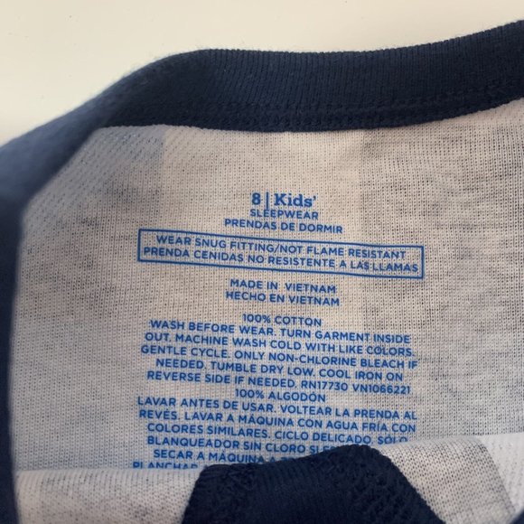 Wondershop Kids Blue Buffalo Plaid Pajama Set Stretchy Plaid Unisex - Picture 9 of 16